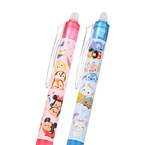 ディズニーツムツム ボールペン 2本セット　フリクション ディズニー キャラクター TSUM TSUM(ツムツム)フリクションボール